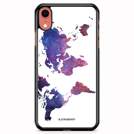 Bjornberry Skal iPhone XR - Världkarta Rymd