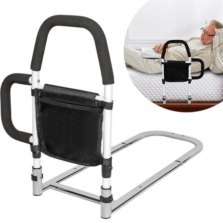 Holdbart Støttehåndtag til Seng - Forstærket Sikkerhed for Ældre