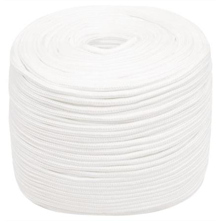vidaXL Båtlina helvit 6 mm 500 m polypropylen