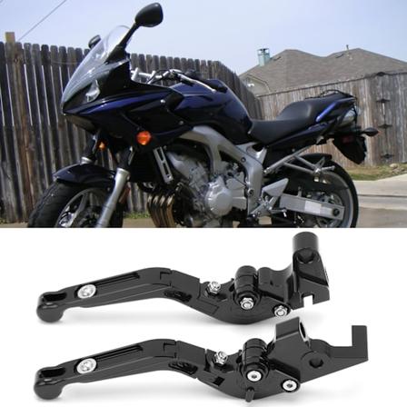 2 kpl Moottoripy r n Jarrut ja Kytkimen Vivut S dett v t CNC Alumiiniseos Vaihto YAMAHA XJ6 DIVERSION 2009 2015 Musta