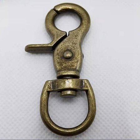 2 stk Metal Snap Hook Trækspænder BRONZE