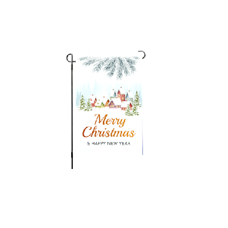 Joulupihan lippu kaksisivuinen pystysuora juutti tervetuloa-kyltti sisätiloihin