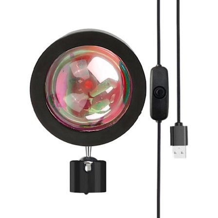 LED Projektionslampe Nattelys, USB Projektor 360 Graders Rotation Fotografering Lamper til Soveværelse Studio