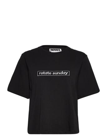 Aster T-Shirt T-shirts & Tops Short-sleeved Musta ROTATE Birger Christensen