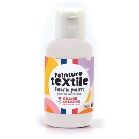 Tekstilmaling - SEED CREATIVE VI HAR ALLE TALENT - 50 ml - Hvid - Plast - Voksen Vit