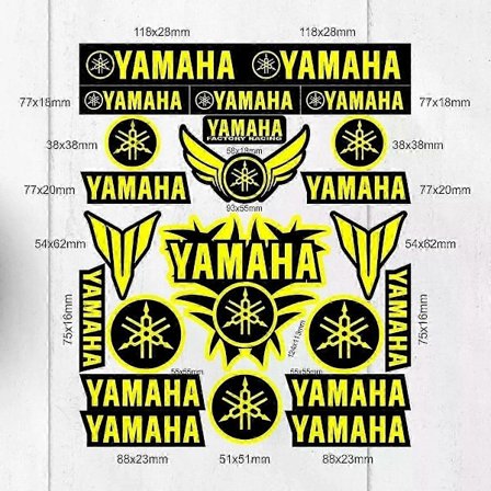 Yamaha Klistremerke Logo Dekal