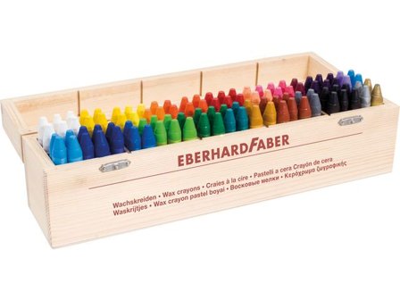 Faber-Castell Vaxkrita trälåda sorterade 100/st - Lyreco - Skola och förskola - Bild och form - Kritor