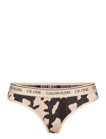 Thong Stringtrosa Underkläder Beige Calvin Klein