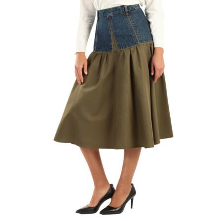 Manila Grace Midi Skirts Grøn, Dame