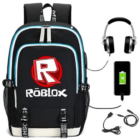 Virtuell Värld Roblox Ryggsäck Usb Laddningsstudent