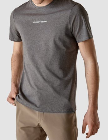 Shaping New Tomorrow - Supima Autograph T-Shirt - Dark Grey - Herr - Storlek XS