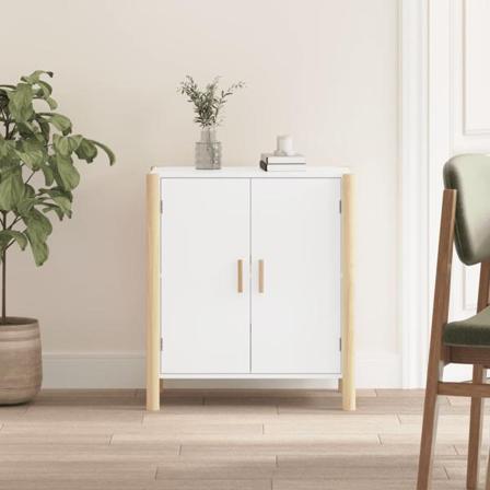 Vidaxl Skänk Vit 62x38x70 Cm Konstruerat Trä Vit