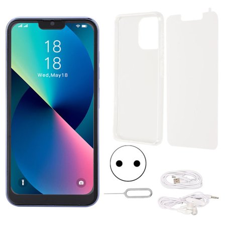 6,2 tommer smartphone 6 GB 128 GB 7000 mAh 8 MP 16 MP MT6889 ti kerner Android 11.0 EU 100-240 V blå