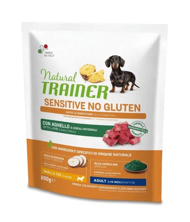 Natural Trainer Sensitive Senza Glutine Crocchette Agnello Per