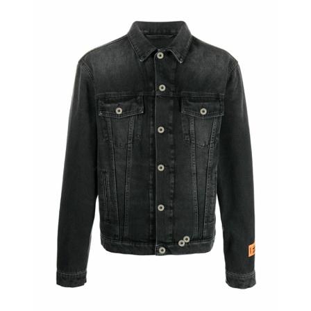 Heron Preston - Jeansjackor - Svart - Herr - Storlek: L, Herr, Storlek: L