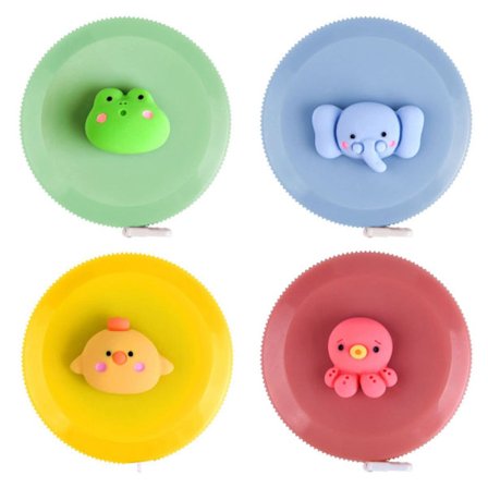 4-pakning målebånd for kropp, 150 cm inntrekkbart målebånd for søm med brøkmarkeringer, myk stofflinjal for skreddere, kjole