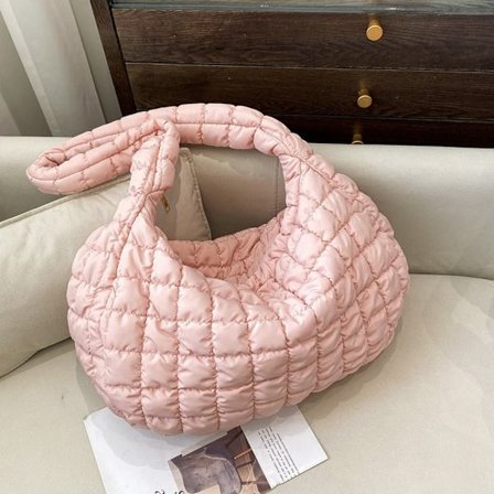 Cloud Bags Quiltad tygväska för kvinnor LJUSROSA
