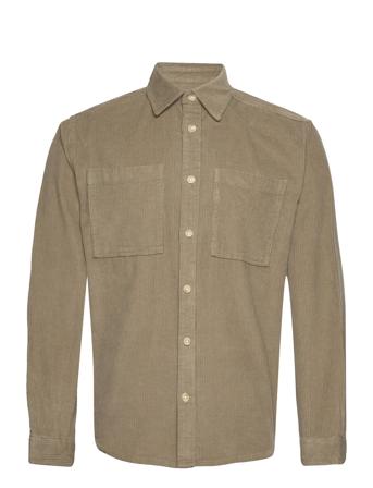 Slhloosefinn Ls Cord Overshirt W Overshirts Grønn Selected Homme*Betinget Tilbud