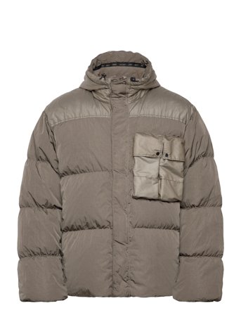 C.P. Company Co Chrome-R Mixed Goggle Down Jacket - Khaki green - L