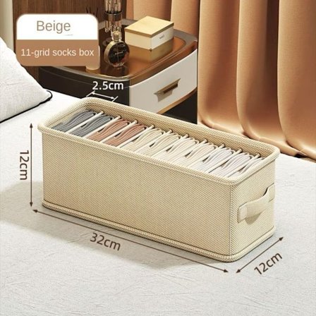 Undertøy Oppbevaringsboks Bukser Klassifisering Skuff BEIGE 11 11 Beige