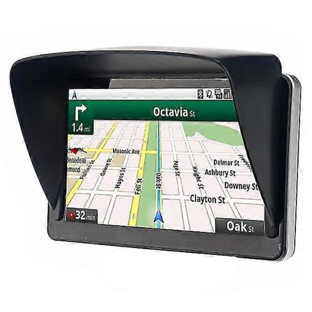 Universal Antirefleks Solskærm Solbeskyttelse til 7-tommers Bil GPS Navigator (Sort)