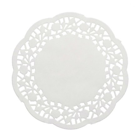 Vita spets pappersdukar tårtpapper för oljeabsorption 100 st set (FMY)