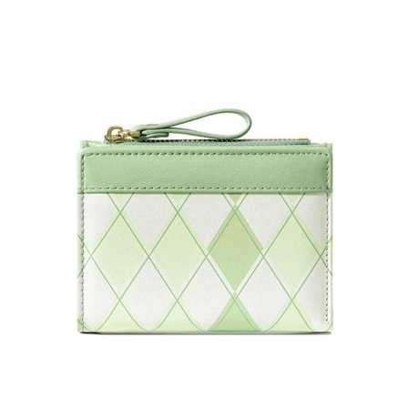 Kort pung med lynlås GRØN