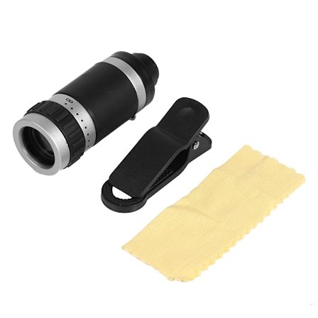 8x Zoom Monokulär Teleskop Kameraobjektiv Universell Optisk Klämma Teleobjektiv för Mobiltelefon