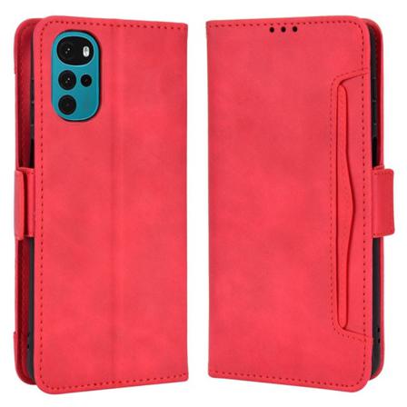 Motorola Moto G22 6-fack Plånboksfodral - Röd Röd