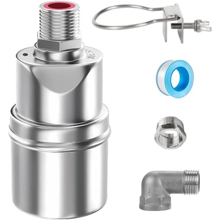 304 Rustfrit Stål Automatisk Flydeventil Fuldautomatisk Vandstandskontrol 1/2 Tomme til 3/4 Tomme til Tanke Bassiner og Drikketrug til Kvæg
