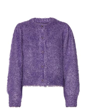 Kitty Cardigan Strikkegenser Cardigan Lilla Fabienne Chapot*Betinget Tilbud