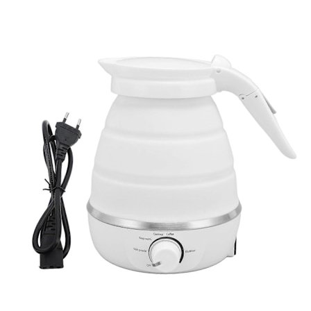 850W Foldbar Elkedel 600ml Silikone Auto Sluk Sammenklappelig Varmtvandskedel til Rejser [DB]