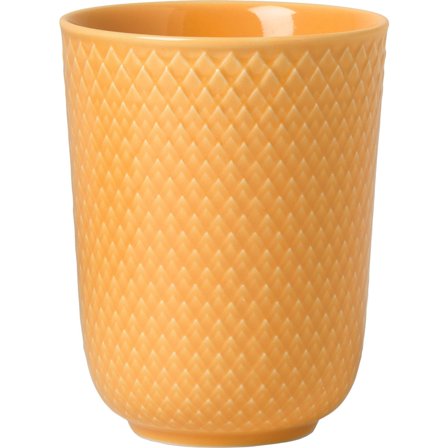 Lyngby porcelæn Rhombe-muki, 33 cl, keltainen