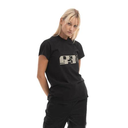 Rick Owens, Koszulka damska Rick Owens Drkshdw Small Level T Ds 02B4208 Rnep 4 Czarny/PEARL M Czarny, Kobieta, Rozmiar: XS