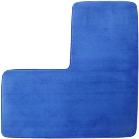 L-formet bademåtte - Brusemåtte - Bademåtte - Gulvmåtte - Skridsikker måtte - Hjørnebademåtte