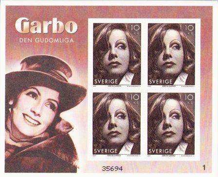 Sverige 2005 - Greta Garbo - Postfrisk miniark