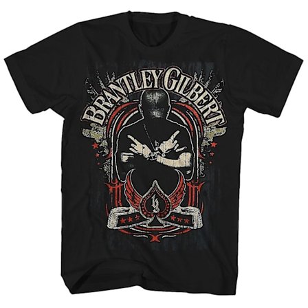 Brantley Gilbert T Shirt Spade Logo Brantley Gilbert Shirt Bekväma kläder