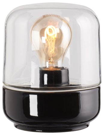 Ifö OHM 140/170 Takarmatur Klar svart, Belysning