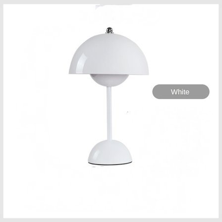 Bordslampa, Ögonvårdande LED Blomkruka Bordslampa Bärbar för Skolan Vit