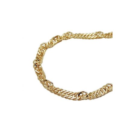 Halsband 2.3mm Singapore Kedja Guldpläterad Amd 45cm - Gl244350-45