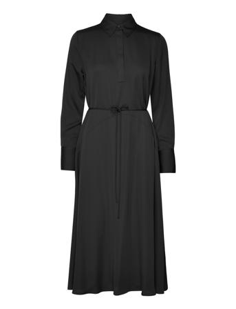 Recycled Cdc Midi Shirt Dress Dresses Shirt Dresses Svart Calvin Klein