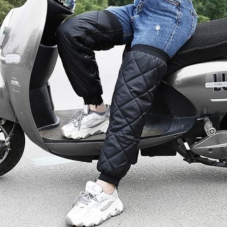 Ekstra lange vatterte vinterbeinermer utendørs tykke termiske benvarmere med glidelås