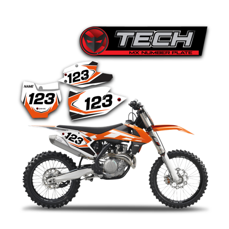 Tech Nummerplåtsdekaler - KTM 300 SX 2023-2026