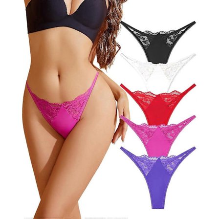 Nyeste blonde dame trusser, sexet stringtrusse sæt, 5-pak