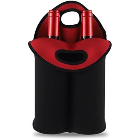 36,5x24,5CM Vinflaske Bæretaske Vinflaske Tote Holder Isoleret Køler Beskyttelsesetui til Julegave, Bryllup, Fødselsdag
