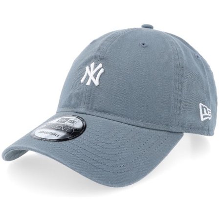 New Era - MLB Grå adjustable Keps - New York Yankees Washed Mini Logo 9TWENTY Grey Adjustable @ Hatstore