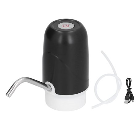 Kannettava USB Sähköinen Vedenannostelupumppu Kotiin Toimistoon Vesipullo Musta