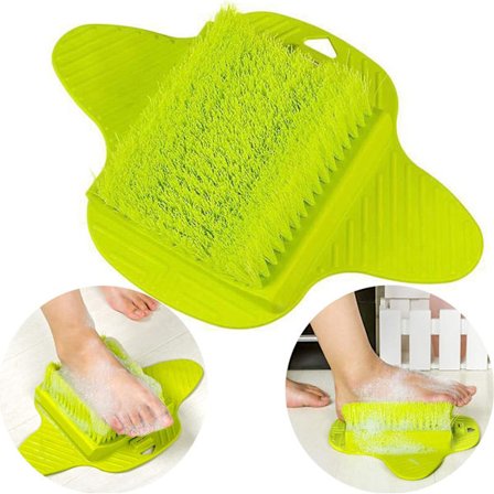 Fotskrubb-tøfler for bad med fotrenser