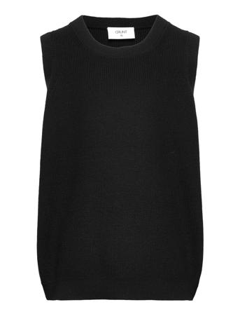 Manish Knitt Vest Pullover Striktrøje Sort Grunt