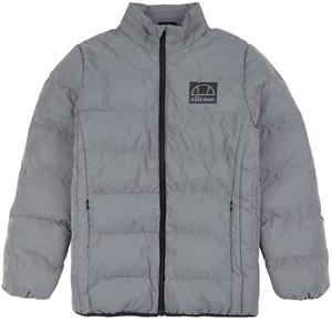 Kids - Ellesse El Sykes JNR Reflective Reflective Branded Padded Jacket Silver 10-11 Years - Coats and jackets - 10-11 years - Silver